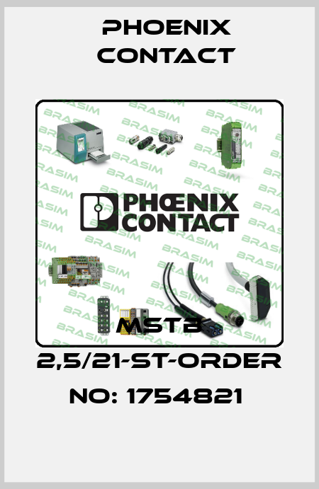 MSTB 2,5/21-ST-ORDER NO: 1754821  Phoenix Contact