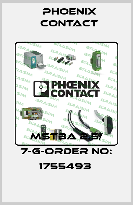 MSTBA 2,5/ 7-G-ORDER NO: 1755493  Phoenix Contact