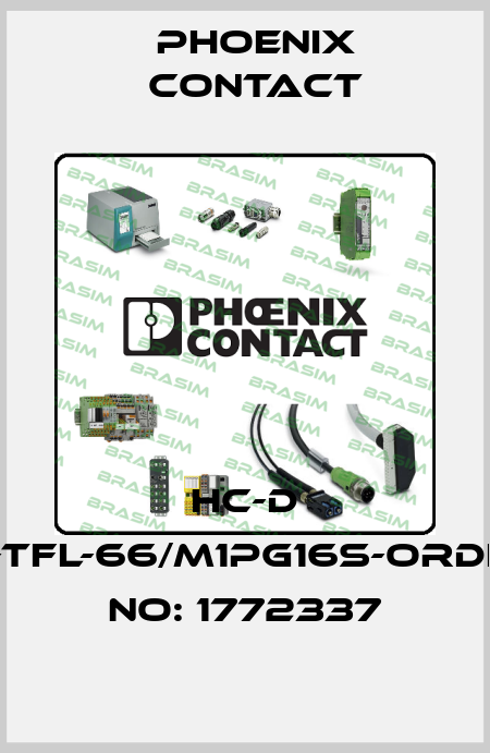 HC-D 15-TFL-66/M1PG16S-ORDER NO: 1772337 Phoenix Contact
