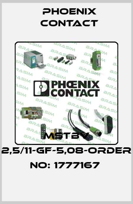 MSTBV 2,5/11-GF-5,08-ORDER NO: 1777167  Phoenix Contact