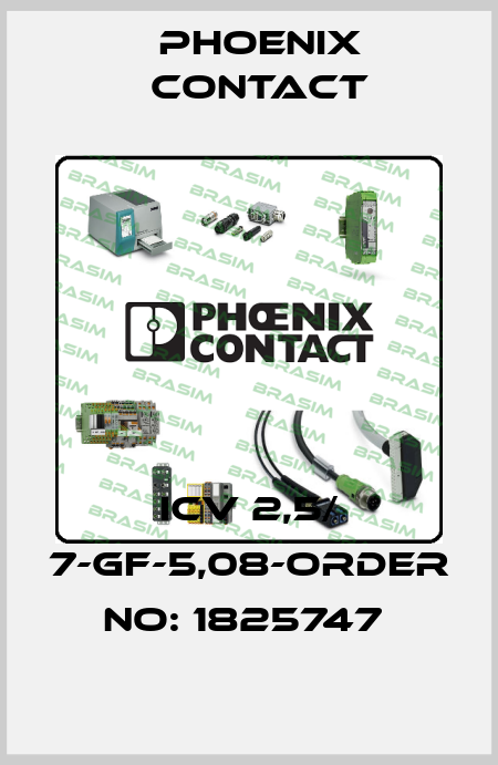 ICV 2,5/ 7-GF-5,08-ORDER NO: 1825747  Phoenix Contact