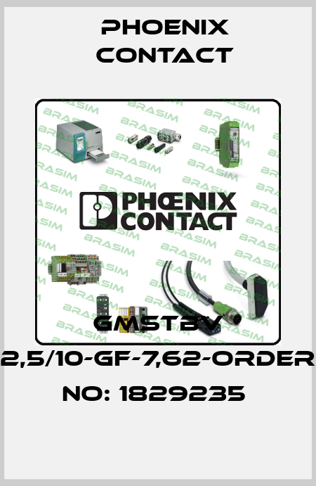 GMSTBV 2,5/10-GF-7,62-ORDER NO: 1829235  Phoenix Contact