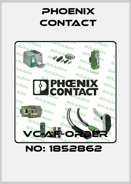 VC-AF-ORDER NO: 1852862  Phoenix Contact