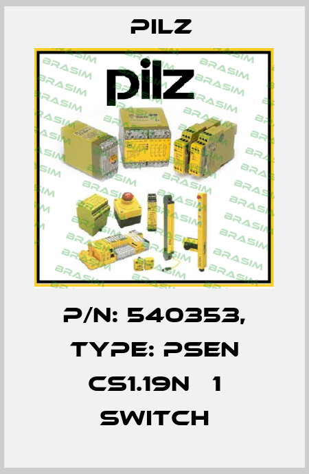 p/n: 540353, Type: PSEN cs1.19n   1 switch Pilz