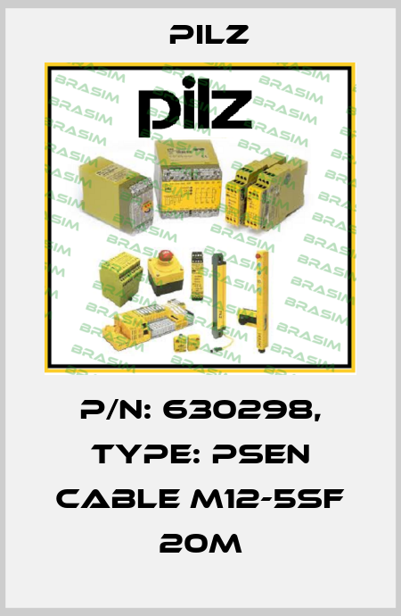 p/n: 630298, Type: PSEN cable M12-5sf 20m Pilz