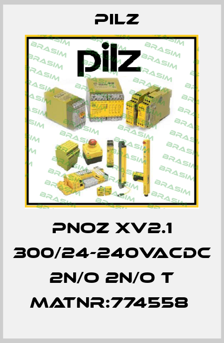 PNOZ XV2.1 300/24-240VACDC 2n/o 2n/o t MatNr:774558  Pilz