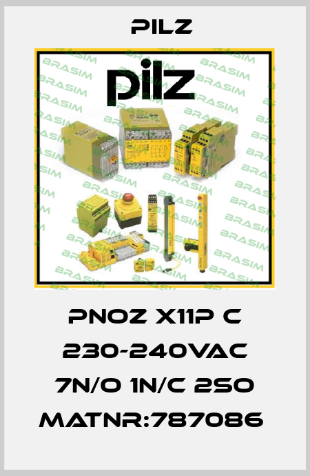 PNOZ X11P C 230-240VAC 7n/o 1n/c 2so MatNr:787086  Pilz