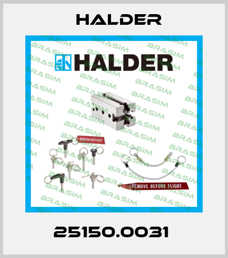 25150.0031  Halder