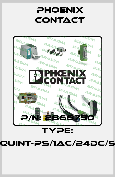 P/N: 2866750 Type: QUINT-PS/1AC/24DC/5 Phoenix Contact