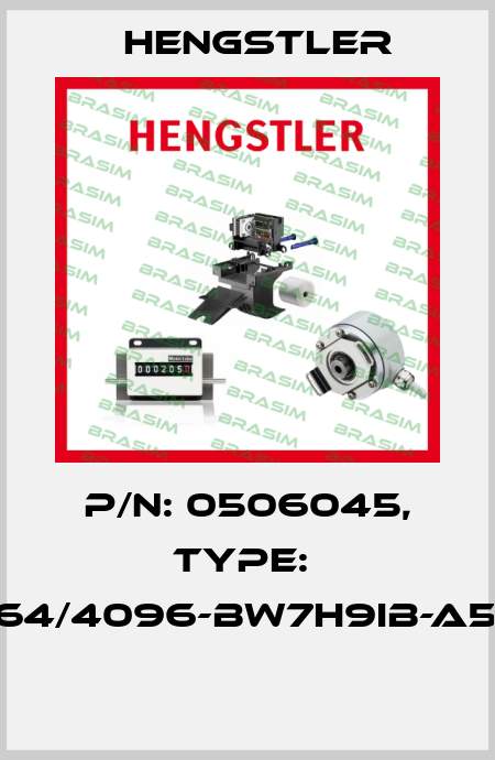 P/N: 0506045, Type:  RI64/4096-BW7H9IB-A5-O  Hengstler
