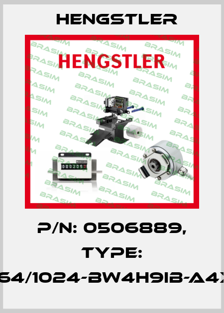 p/n: 0506889, Type: RI64/1024-BW4H9IB-A4X11 Hengstler