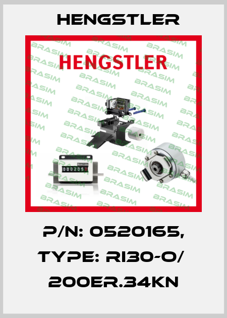 p/n: 0520165, Type: RI30-O/  200ER.34KN Hengstler