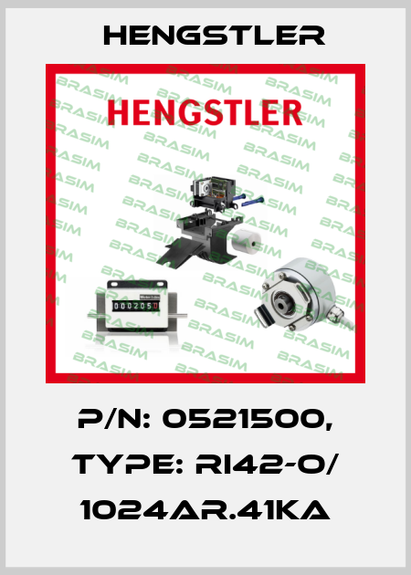 p/n: 0521500, Type: RI42-O/ 1024AR.41KA Hengstler
