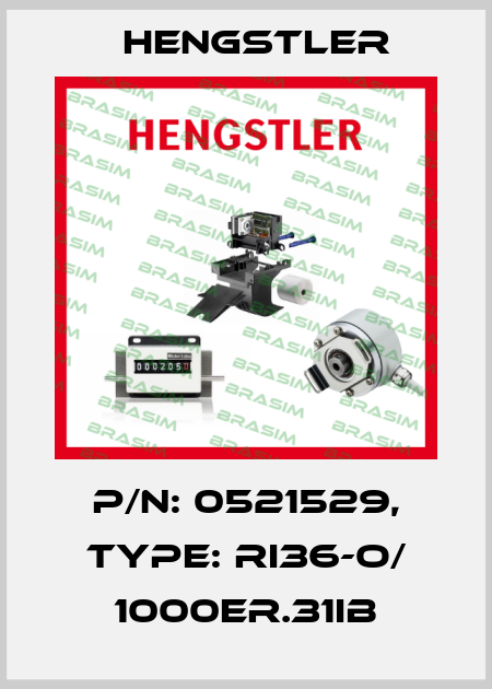 p/n: 0521529, Type: RI36-O/ 1000ER.31IB Hengstler