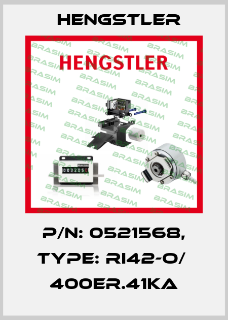 p/n: 0521568, Type: RI42-O/  400ER.41KA Hengstler