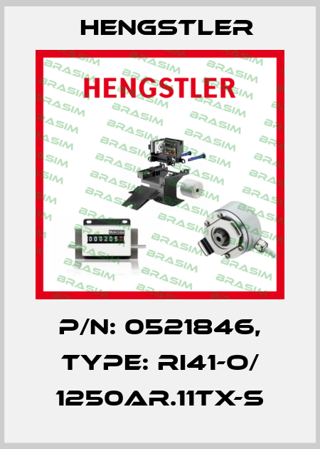 p/n: 0521846, Type: RI41-O/ 1250AR.11TX-S Hengstler