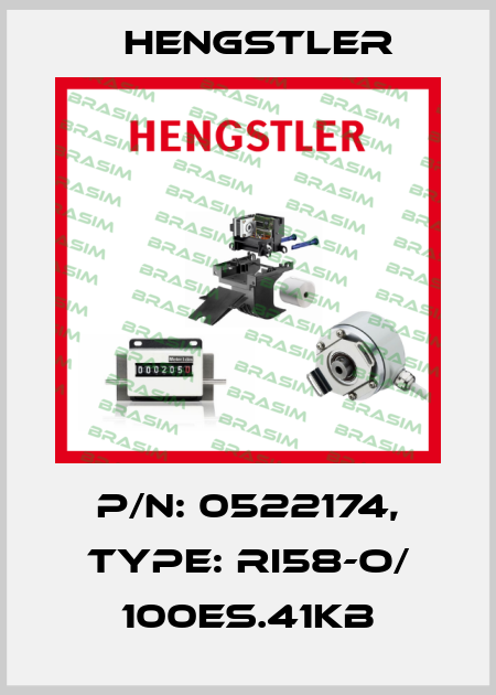 p/n: 0522174, Type: RI58-O/ 100ES.41KB Hengstler