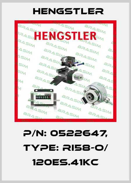 p/n: 0522647, Type: RI58-O/ 120ES.41KC Hengstler