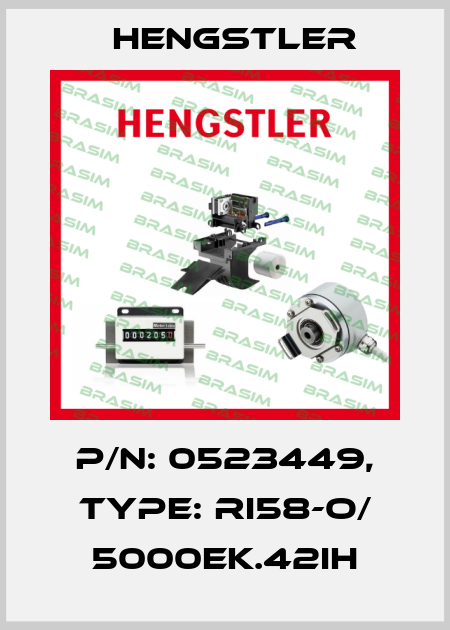 p/n: 0523449, Type: RI58-O/ 5000EK.42IH Hengstler