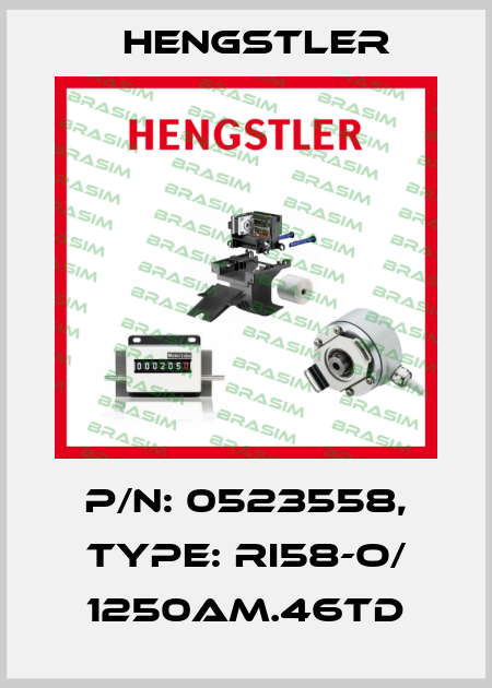 p/n: 0523558, Type: RI58-O/ 1250AM.46TD Hengstler