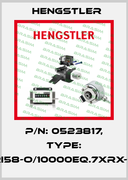 p/n: 0523817, Type: RI58-O/10000EQ.7XRX-S Hengstler