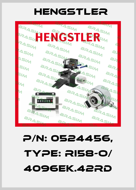 p/n: 0524456, Type: RI58-O/ 4096EK.42RD Hengstler