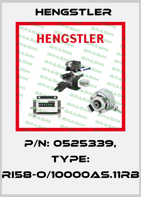 p/n: 0525339, Type: RI58-O/10000AS.11RB Hengstler
