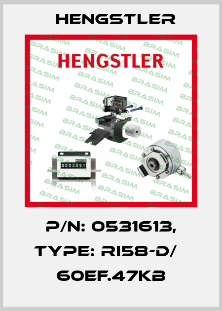 p/n: 0531613, Type: RI58-D/   60EF.47KB Hengstler