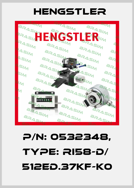 p/n: 0532348, Type: RI58-D/  512ED.37KF-K0 Hengstler
