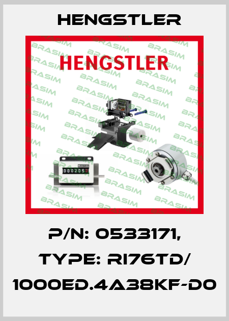p/n: 0533171, Type: RI76TD/ 1000ED.4A38KF-D0 Hengstler