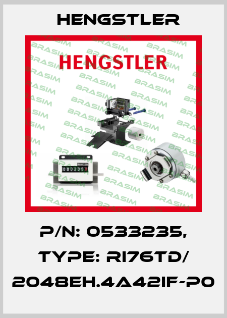 p/n: 0533235, Type: RI76TD/ 2048EH.4A42IF-P0 Hengstler