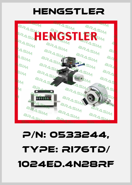 p/n: 0533244, Type: RI76TD/ 1024ED.4N28RF Hengstler