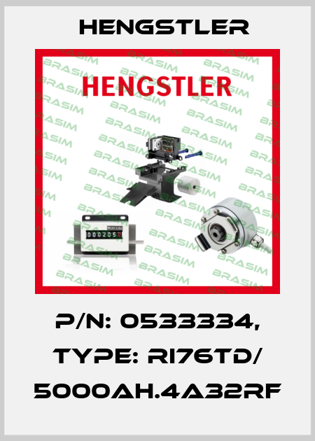 p/n: 0533334, Type: RI76TD/ 5000AH.4A32RF Hengstler