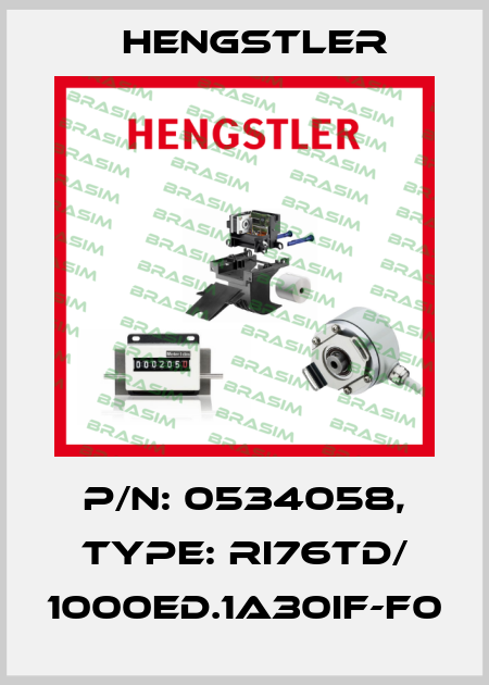 p/n: 0534058, Type: RI76TD/ 1000ED.1A30IF-F0 Hengstler