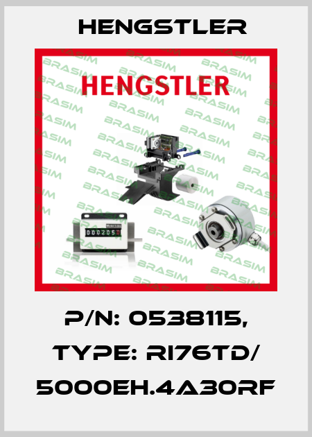 p/n: 0538115, Type: RI76TD/ 5000EH.4A30RF Hengstler