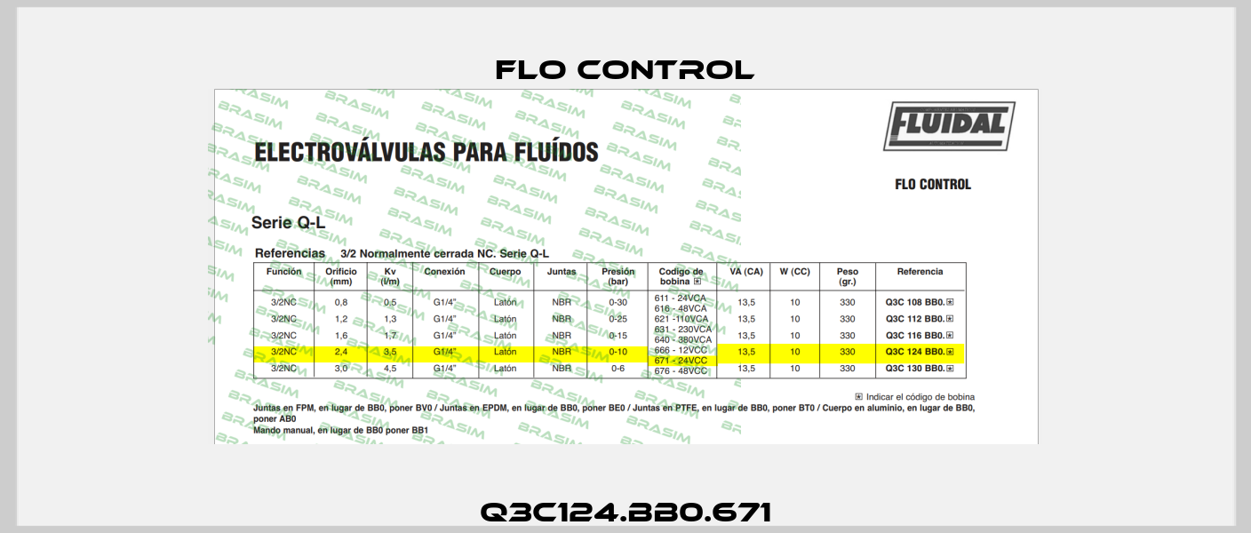 Q3C124.BB0.671 Flo Control