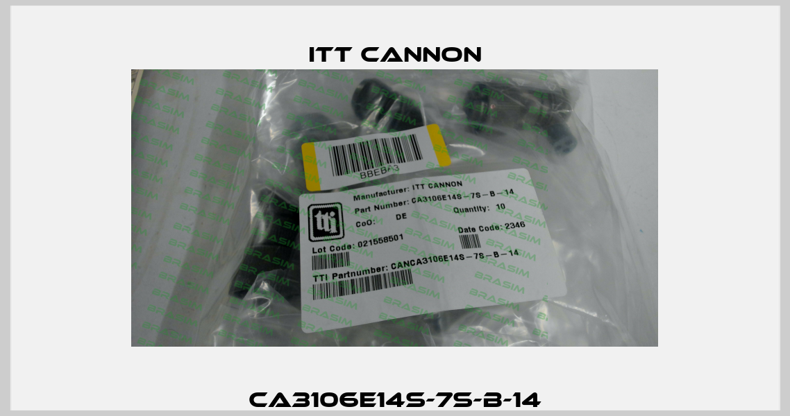 CA3106E14S-7S-B-14 Itt Cannon