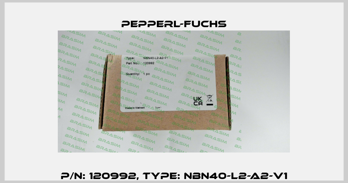 p/n: 120992, Type: NBN40-L2-A2-V1 Pepperl-Fuchs
