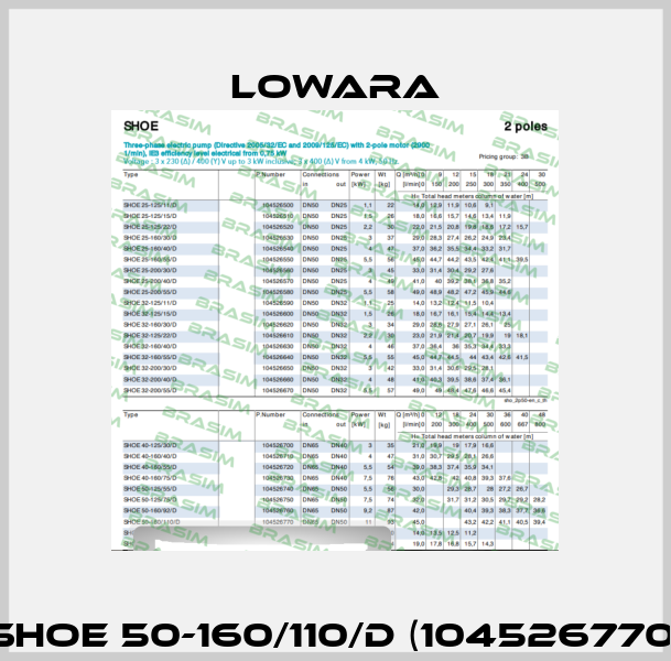 SHOE 50-160/110/D (104526770) Lowara