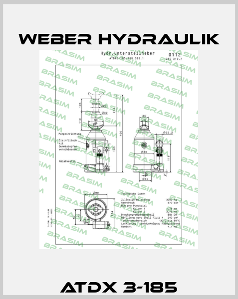 ATDX 3-185 Weber Hydraulik
