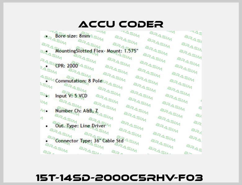 15T-14SD-2000C5RHV-F03  ACCU-CODER