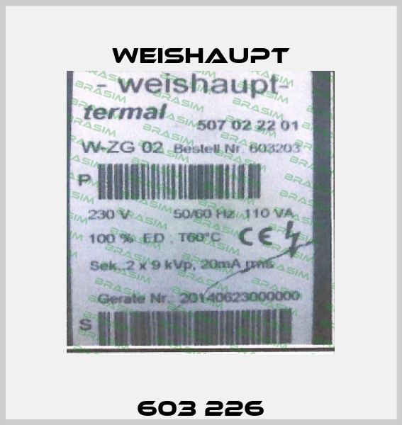 603 226 Weishaupt