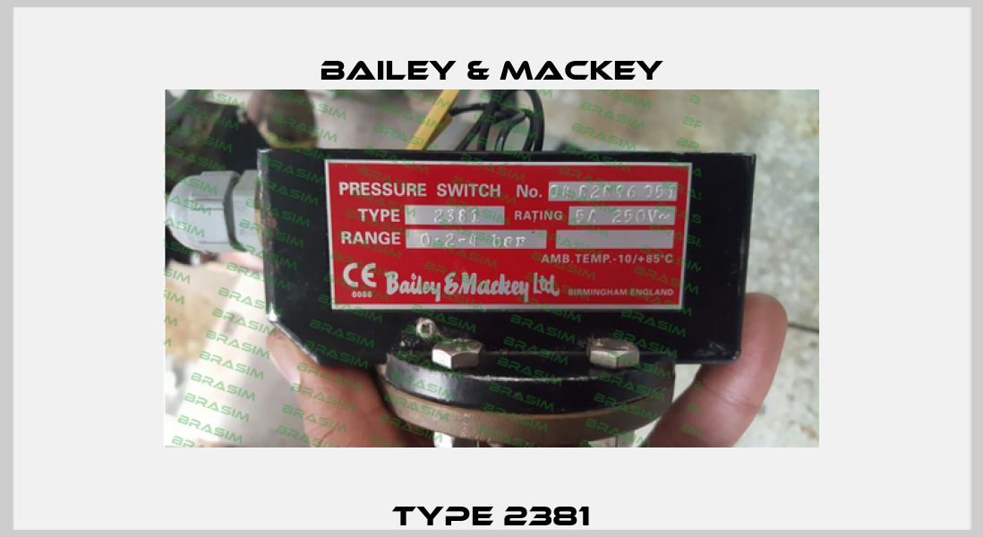 Type 2381 Bailey & Mackey
