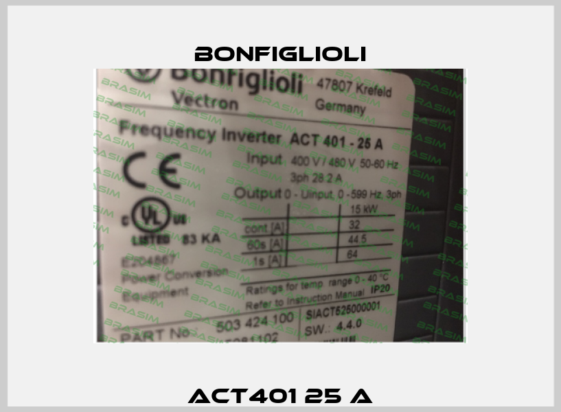 ACT401 25 A Bonfiglioli