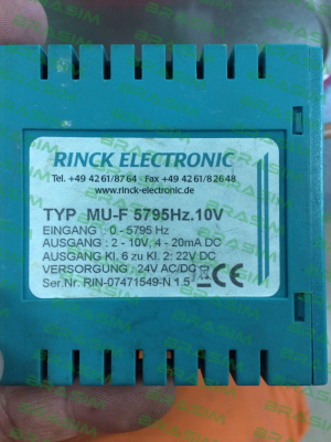 MU-F-INI  Rinck Electronic
