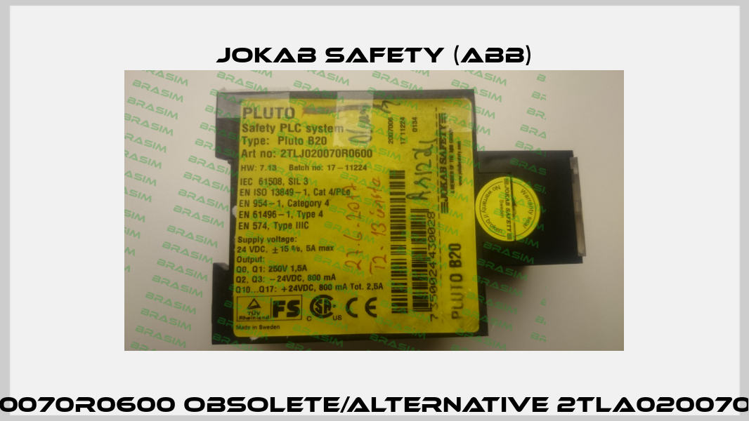 2TLJ020070R0600 obsolete/alternative 2TLA020070R4600  Jokab Safety (ABB)