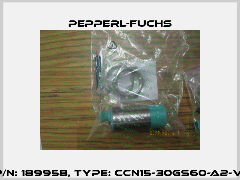 p/n: 189958, Type: CCN15-30GS60-A2-V1 Pepperl-Fuchs