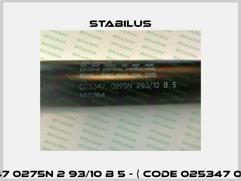 025347 0275N 2 93/10 B 5 - ( code 025347 0275N ) Stabilus