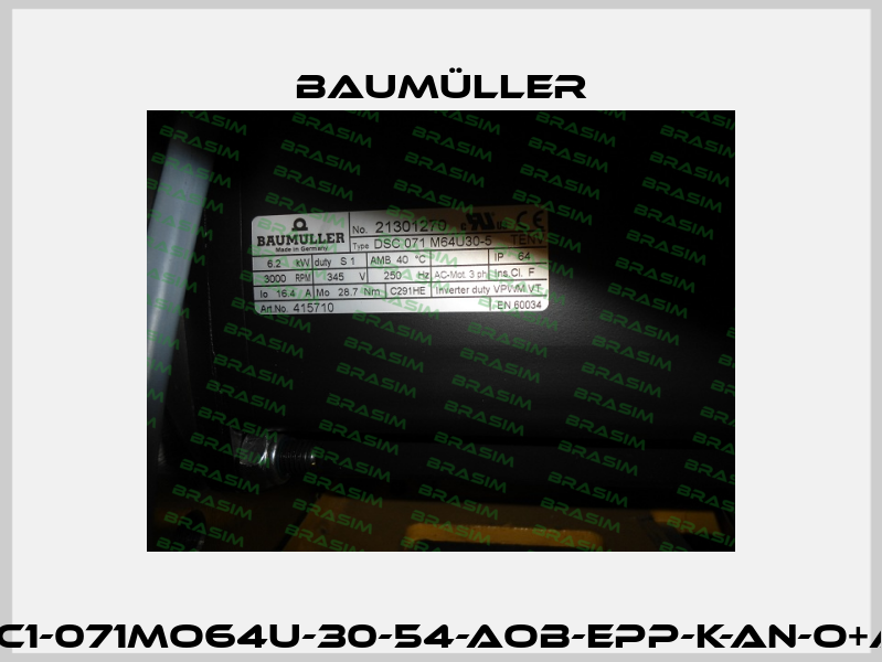 DSC1-071MO64U-30-54-AOB-EPP-K-AN-O+AG1 Baumüller