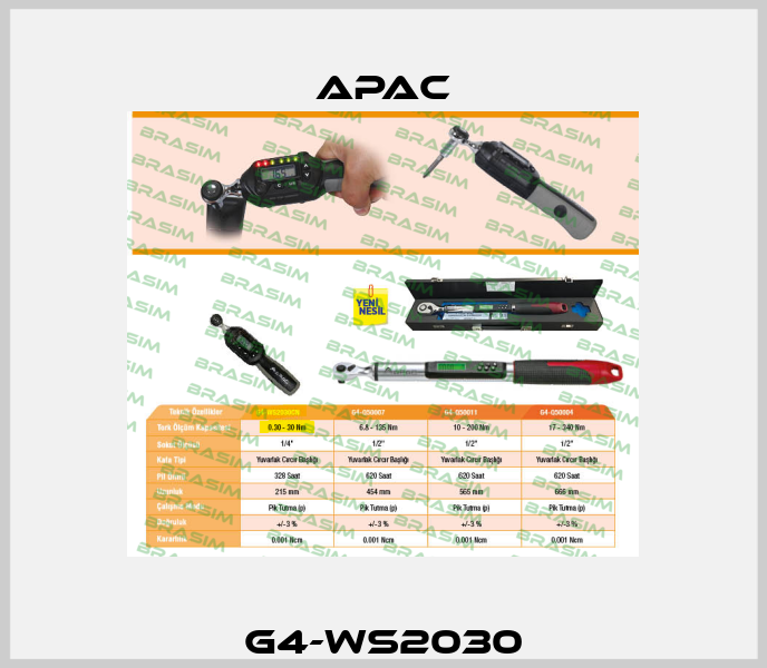 G4-WS2030 Apac